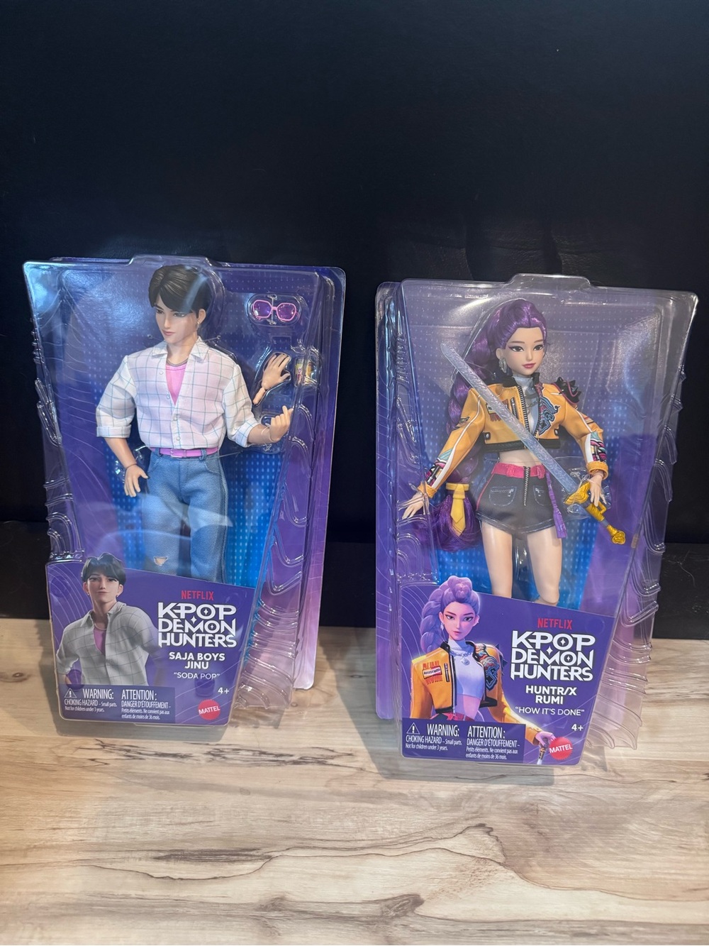 NEW Mattel K POP Demon Hunters Rumi & Saja Boys Jinu Fashion Anime Soda Pop Doll